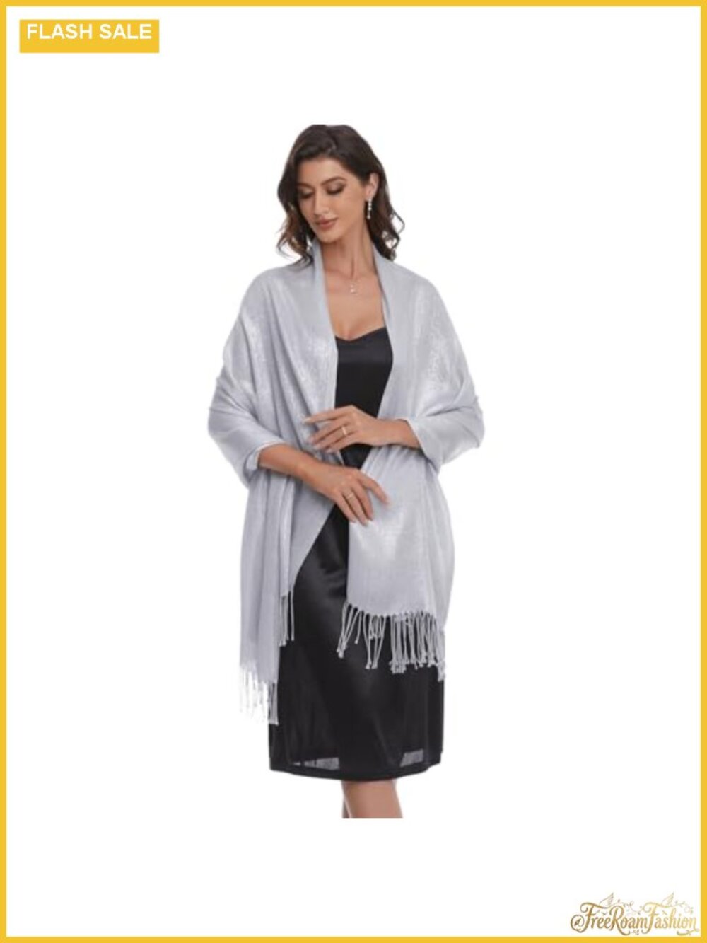 Sparkle Metallic Shawl Wrap Pashmina Scarf Wedding Dress Cover Up